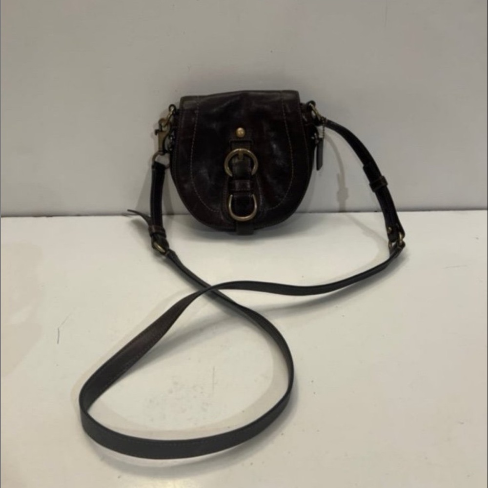 Vintage Coach Small Saddle Leather Crossbody Bag Brown Leather 6x6 in
Multi - Picture 2 of 12